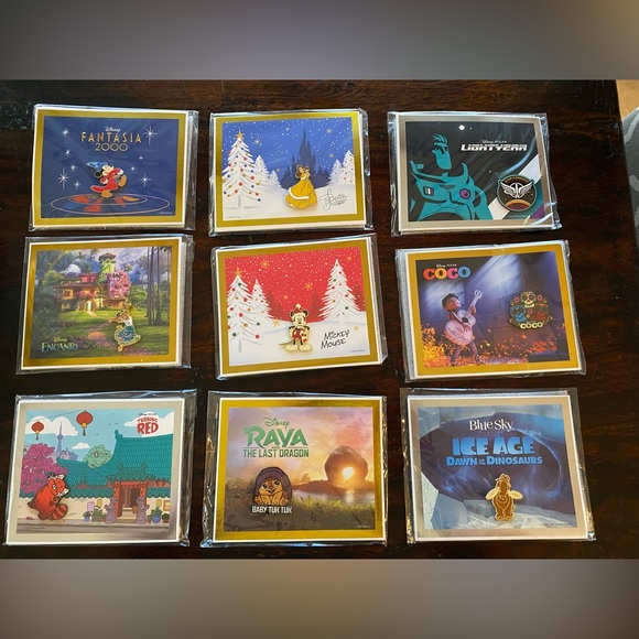 New Set of 10 Disney Movie Club Limited Edition Trading Pins & Certificates - Picture 2 of 3